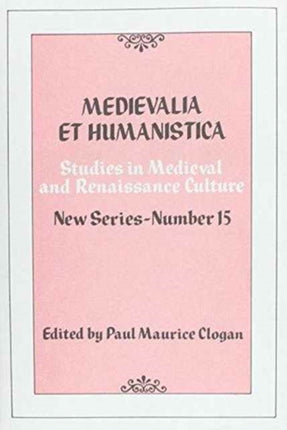 Medievalia et Humanistica, No.15