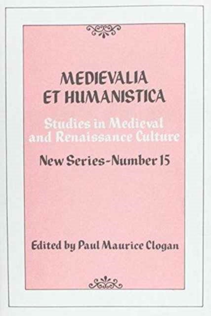 Medievalia et Humanistica, No.15