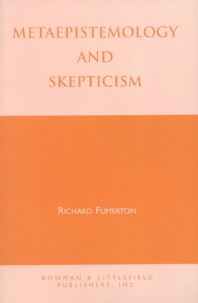 Metaepistemology and Skepticism Studies in