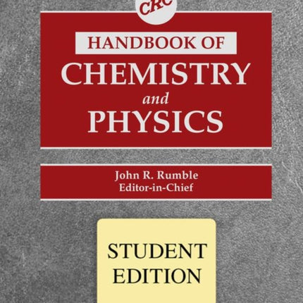 CRC Handbook of Chemistry and Physics, Student Edition