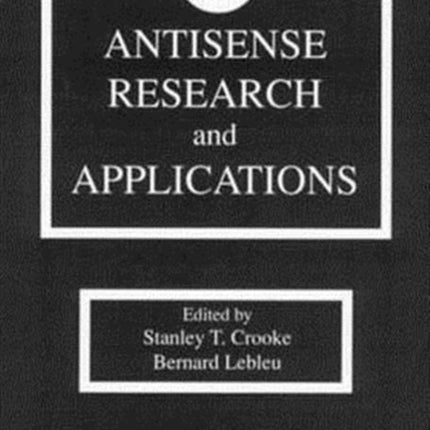 Antisense Research and Applications