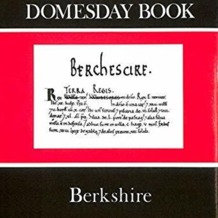 Domesday Book Berkshire: History From the Sources