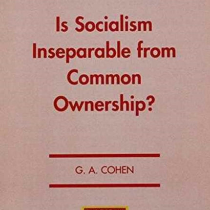 Is Socialism Inseparable from Common Ownership?