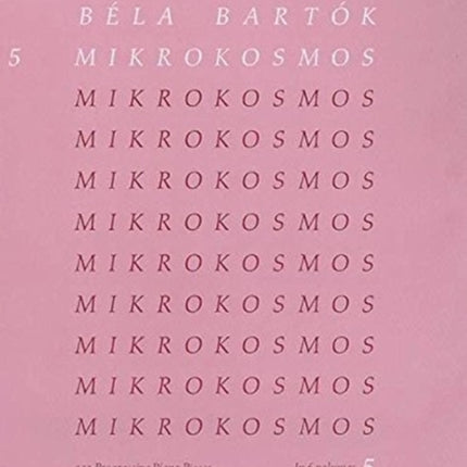 Bartk Mikrokosmos Vol 5 Piano New Definitive Edition