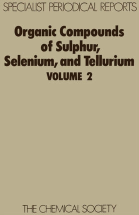 Organic Compounds of Sulphur Selenium and