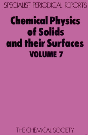 Chemical Physics of Solids and Their Surfaces