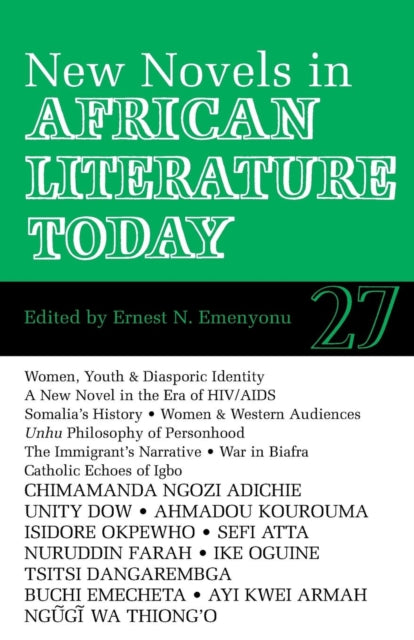 ALT 27 New Novels in African Literature Today