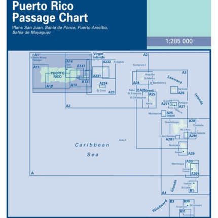 Imray Iolaire Chart A1: Puerto Rico Passage Chart