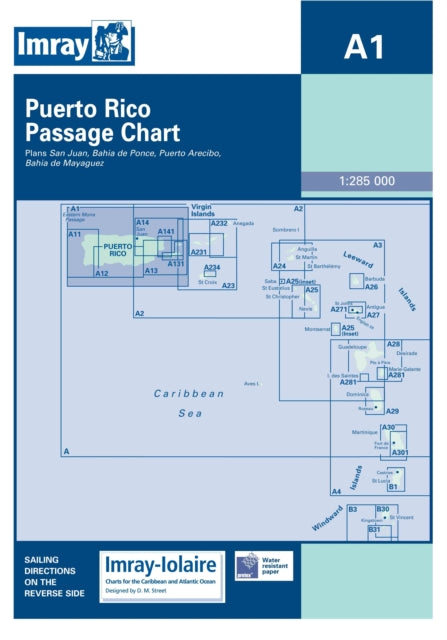 Imray Iolaire Chart A1: Puerto Rico Passage Chart