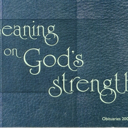 LEANING ON GODS STRENGTH