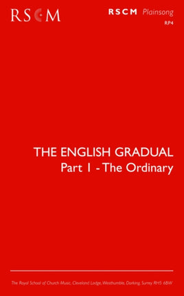 The English Gradual Part 1The Ordinary