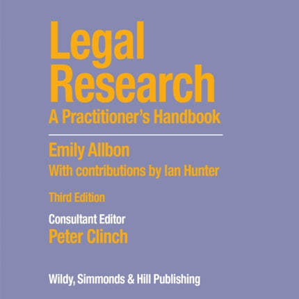 Legal Research: A Practitioner's Handbook