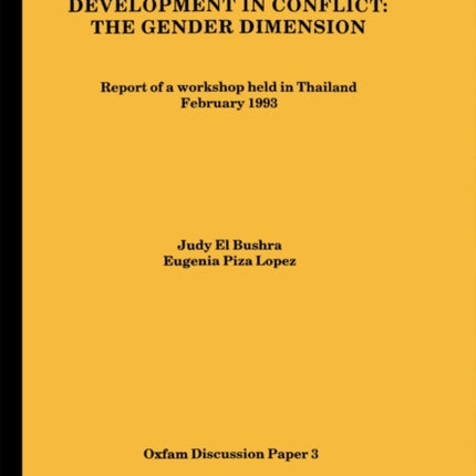 Development in Conflict The Gender Dimension