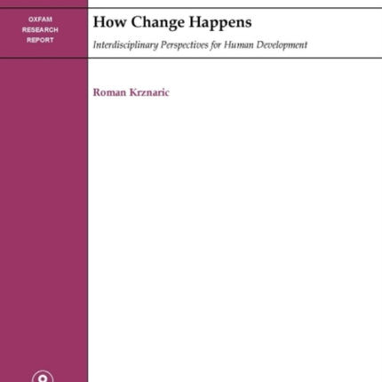 How Change Happens Interdisciplinary Perspectives