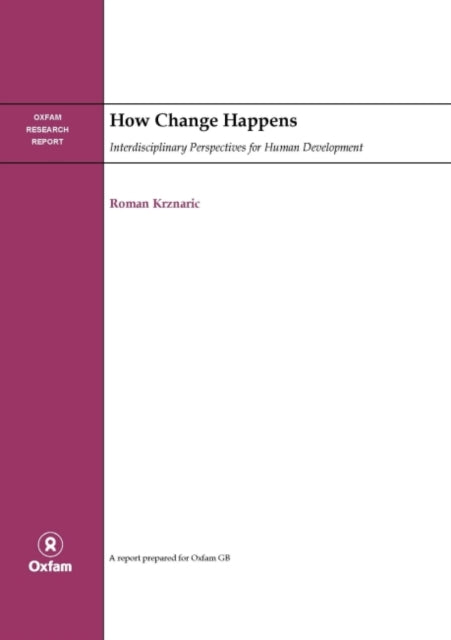 How Change Happens Interdisciplinary Perspectives