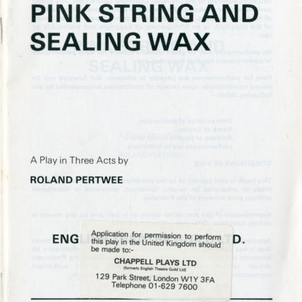 Pink String and Sealing Wax