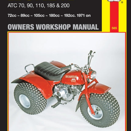 Honda ATC70, 90, 110, 185 & 200 (71 - 85) Haynes Repair Manual