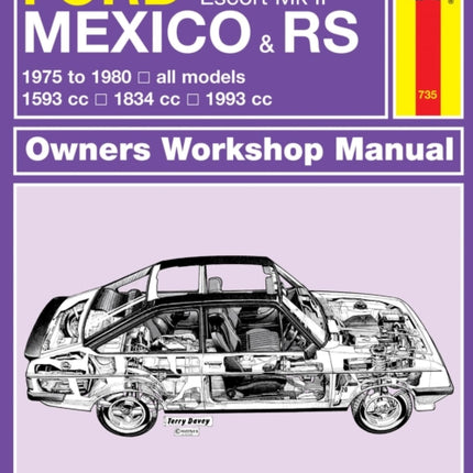 Ford Escort Mk II Mexico, RS 1800 & RS 2000 (75 - 80) Haynes Repair Manual