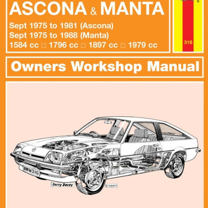 Opel Ascona & Manta (B Series) (Sept 75 - 88) Haynes Repair Manual