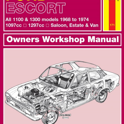 Ford Escort Mk I 1100 & 1300 (68 - 74) Haynes Repair Manual