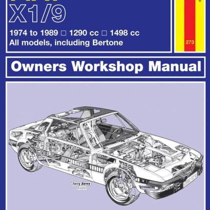 Fiat X1/9 (74 - 89) Haynes Repair Manual