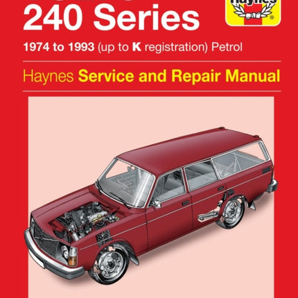 Volvo 240 Series Petrol (74 - 93) Haynes Repair Manual