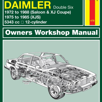 Jaguar XJ12, XJS & Sovereign; Daimler Double Six (72 - 88) Haynes Repair Manual