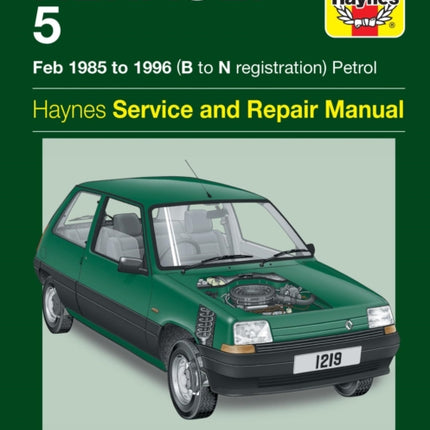 Renault 5 Petrol Service And Repair Manual