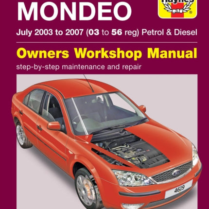 Ford Mondeo Petrol & Diesel (July 03 - 07) Haynes Repair Manual