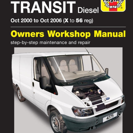 Ford Transit Diesel (Oct 00 - Oct 06) Haynes Repair Manual