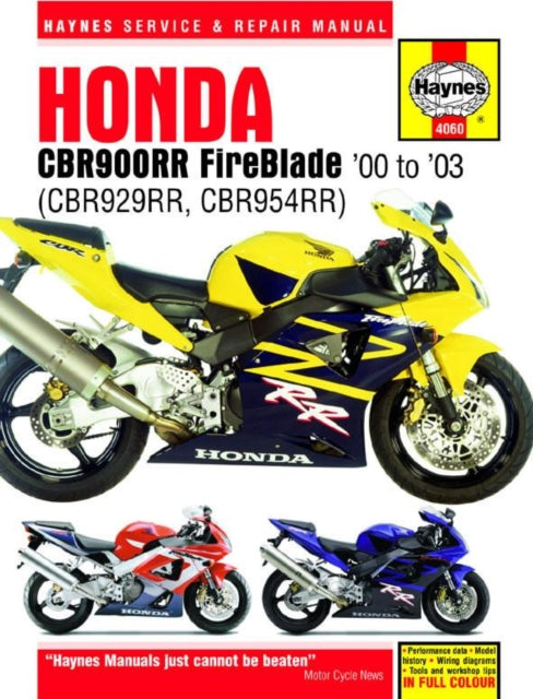 Honda CBR900RR FireBlade (00 - 03) Haynes Repair Manual