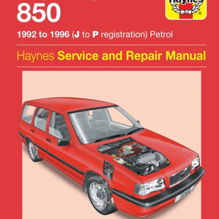 Volvo 850 Petrol (92 - 96) Haynes Repair Manual