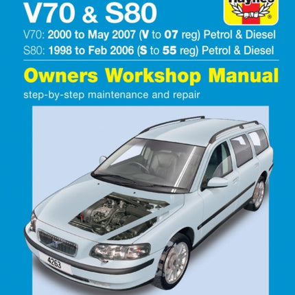 Volvo V70 / S80 Petrol & Diesel (98 - 07) Haynes Repair Manual