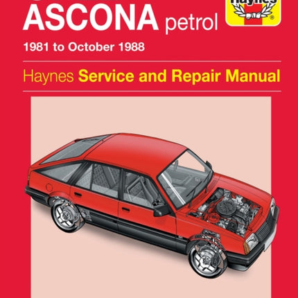 Opel Ascona Petrol (81 - 88) Haynes Repair Manual