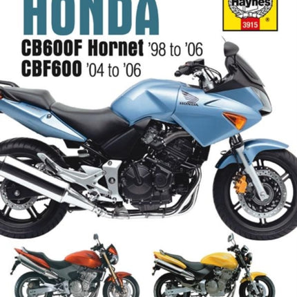 Honda CB600F Hornet & CBF600 (98 - 06) Haynes Repair Manual