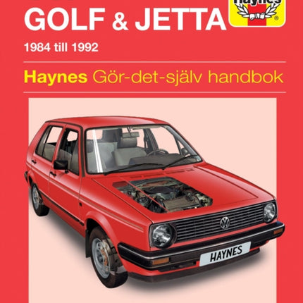 VW Golf and Jetta II (1984 - 1992) Haynes Repair Manual (svenske utgava)