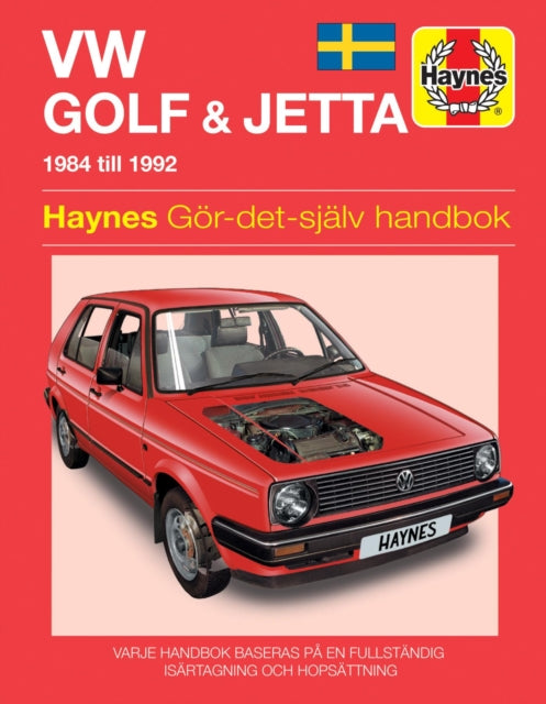 VW Golf and Jetta II (1984 - 1992) Haynes Repair Manual (svenske utgava)