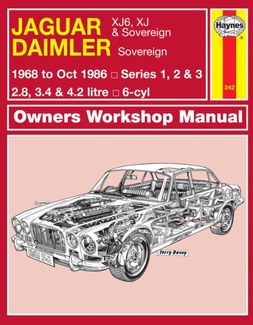 Jaguar XJ6, XJ & Sovereign; Daimler Sovereign (68 - Oct 86) Haynes Repair Manual