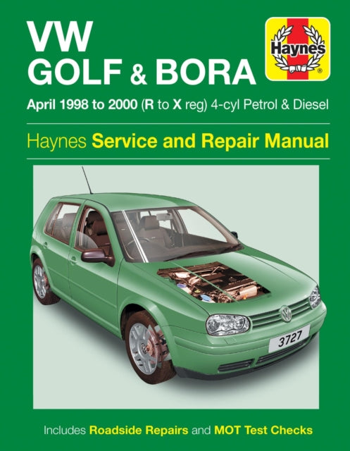 VW Golf & Bora Petrol & Diesel (April 98 - 00) Haynes Repair Manual