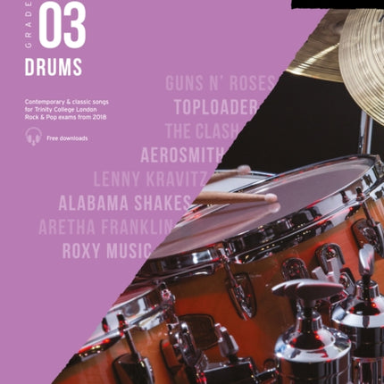 Trinity College London Rock & Pop 2018 Drums Grade 3