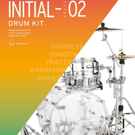 Trinity College London Drum Kit From 2020. Initial-Grade 2