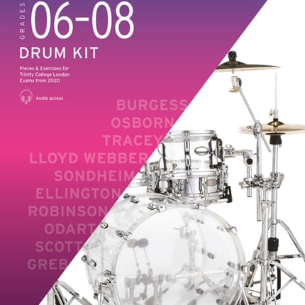 Trinity College London Drum Kit From 2020. Grades 6-8