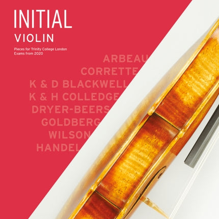 Trinity College London Violin Exam Pieces From 2020: Initial