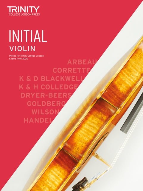 Trinity College London Violin Exam Pieces From 2020: Initial