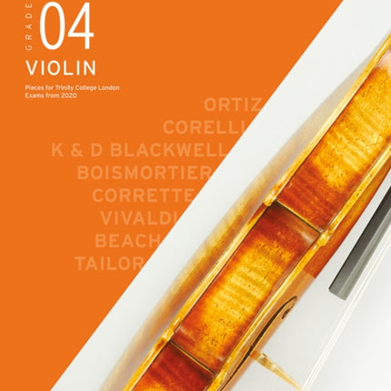 Trinity College London Violin Exam Pieces From 2020: Grade 4