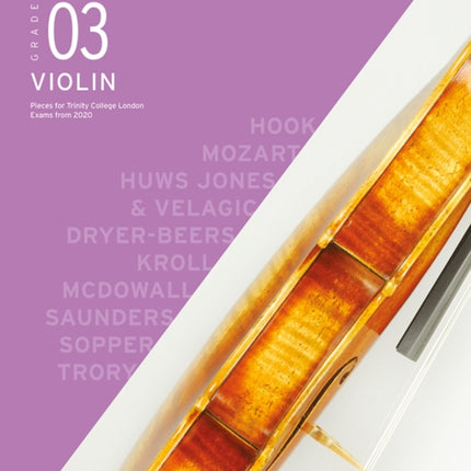 Trinity College London Violin Exam Pieces From 2020: Grade 3 CD