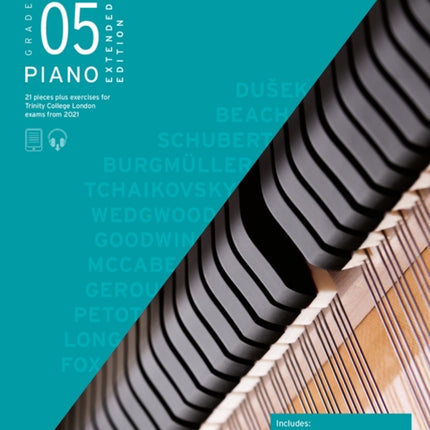 Trinity College London Piano Exam Pieces Plus Exercises From 2021: Grade 5 - Extended Edition