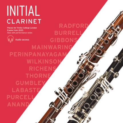 Trinity College London Clarinet Exam Pieces from 2023: Initial