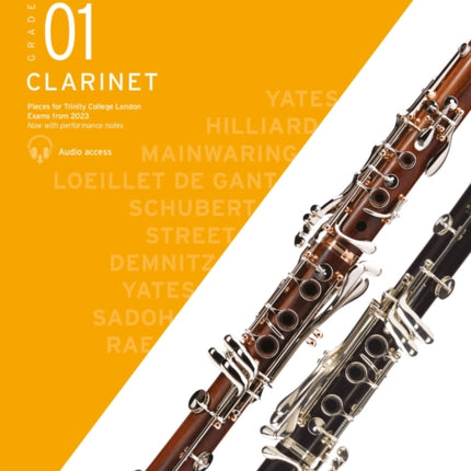 Trinity College London Clarinet Exam Pieces from 2023: Grade 1