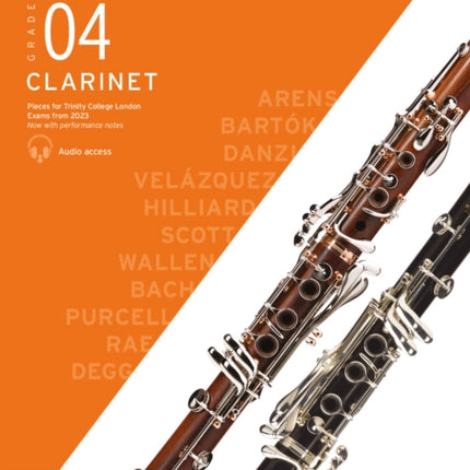 Trinity College London Clarinet Exam Pieces from 2023: Grade 4